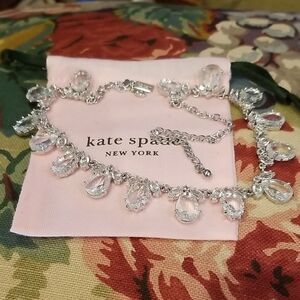 Kate Spade Silver Teardrop Necklace